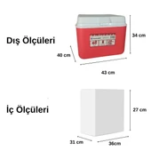 Freeze Peak Adventure 28 QT Soğutucu Buzluk 26 Litre - 2