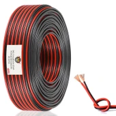Hoparlör Kablosu Kordon 2X0.75 Zayıf Akım Led Kablosu Siyah 100 Metre - 4