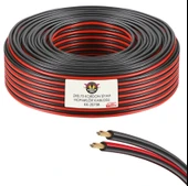 Hoparlör Kablosu Kordon 2X0.75 Zayıf Akım Led Kablosu Siyah 100 Metre - 2