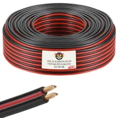 Hoparlör Kablosu Kordon 2X0.75 Zayıf Akım Led Kablosu Siyah 100 Metre - 3