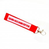 Senin Kocanın Evi Yok Bez Anahtarlık Çanta Süsü Hediyelik Aksesuar - 1