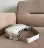 kadın gri baget  el ve omuz çantası - 2