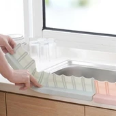 Vantuzlu Kauçuk Sıvı Su Sızdırmaz  Mutfak Banyo Duş Bariyeri Lavabo Kenar Tutucu Set - 4