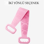 Çift Taraflı Banyo Hamam Lifi Silikon Masajlı Yumuşak Duş Lifi Uzun Ömürlü Hazır Banyo Kesesi -1 Adet Stokta Olan Renk Gönderilir - 7