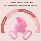 Çift Taraflı Banyo Hamam Lifi Silikon Masajlı Yumuşak Duş Lifi Uzun Ömürlü Hazır Banyo Kesesi -1 Adet Stokta Olan Renk Gönderilir - 5