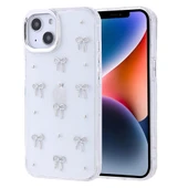 iPhone 14 Kılıf Airbag Tasarımlı Simli Şeffaf Kutup Kapak thumbnail 3