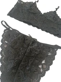 Dantel Bralet Takım Siyah - 3