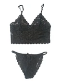 Dantel Bralet Takım Siyah - 1