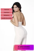 Özel Tasarım Vücut Şekillendirici Toparlayıcı İz Göstermeyen Push-Up Destekli Yüksek Bel Dikleştirici Korse thumbnail 1