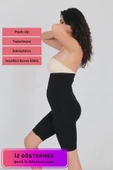 Özel Tasarım Vücut Şekillendirici Toparlayıcı İz Göstermeyen Push-Up Destekli Yüksek Bel Dikleştirici Korse thumbnail 1