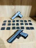 Boncuklu  20x11 cm Boncuk Atan Silah 2 Adet + 21 Paket Boncuk - 5