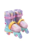 Paten Ayarlanabilir Dönüşen Tekerlekli 2 In 1 Twisty Paten - Pembe 29-32 - 3