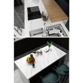 Beyaz Mermer Desenli Yapışkanlı Tezgah Folyosu (3 mt.x 60 cm) thumbnail 3