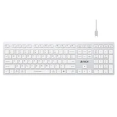 A4 TECH FBX50C BEYAZ BLUETOOTH+2.4G NANO MM SARJ EDILEBILIR KABLOSUZ KLAVYE - 1