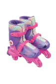Paten Ayarlanabilir Dönüşen Tekerlekli 2 In 1 Twisty Paten - Mor 29-32 - 4