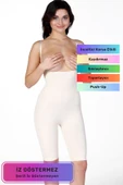 Vücut Şekillendirici Sıkılaştırıcı İz Göstermeyen Kaymaz Toparlayıcı Destekli Göğüs Altı Tam Korse - 1