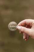 Bu Paket Mutluluk İçerir Dairesel Şeffaf Etiket 100 Adet - 3