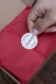 Bu Paket Mutluluk İçerir Dairesel Etiket 100 Adet - 2