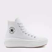 Converse Chuck Taylor All Star Move Unisex Beyaz Platform Sneaker 568498C - 4