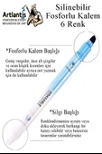 Silinebilir Fosforlu Kalem 6 Renk 1 Paket Mikro Silinebilir İşaretleme Kalemi Çift Başlı Pürüzsüz Yazma ve Silme - 2