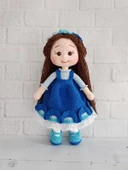 Mavi Merve Bebek Amigurumi Organik Oyuncak - 1