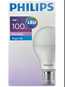 (12 Adet) Philips 14W (100W) Beyaz Işık E27 Duylu (Kalın Duy) Led Ampul - 2