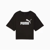 Puma ESS Cropped No:1 Logo Tee Siyah Kadın Spor Tişört - 684972 01 - 4