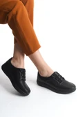 Kadın Bağcıklı Comfort Ayakkabı Tam Kalıp Ortopedik Taban Günlük Rahat Ayakkabı thumbnail 2