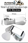 Işıklı Lup Büyüteç Mercek 30X Büyütme 21 mm 1 Adet 30X Kuyumcu Takı Lupu Paslanmaz Çelik Optik Kaliteli Taşınabilir Lup - 3