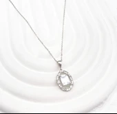 925 Ayar Gümüş ( Silver) Kadın Kolye - 1