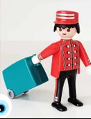 Playmobil Figures 70159 Series 16 - Hotel Belboy thumbnail 1