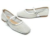 Feles Dantel Taş Detaylı Kadın Babet Ayakkabı thumbnail 1