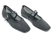 Feles Dantel Taş Detaylı Kadın Babet Ayakkabı thumbnail 5