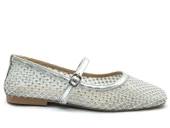 Feles Dantel Taş Detaylı Kadın Babet Ayakkabı thumbnail 3