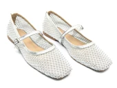 Feles Dantel Taş Detaylı Kadın Babet Ayakkabı thumbnail 2