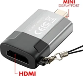 Busstier Mini DisplayPort (Mini DP) to HDMI Dönüştürücü Adaptör - 4K Video Çıkışı - 2