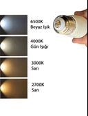 (4 Adet) Osaka 9W (70W) Beyaz Işık E27 Duylu (Kalın Duy) Led Ampul thumbnail 5