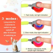 Akıllı Oyun Topu - Kuyruklu, Otomatik , Kedi ve Köpekler İçin Etkileşimli Evcil Hayvan Oyuncağı thumbnail 5