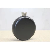 Yuvarlak Tekli Matara 5 Oz Siyah - 1