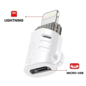 Busstier Micro USB - Lightning iPhone Dönüştürücü OTG Mini Adaptör - 3