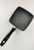 Busstier Mini Granit Sos ve Omlet Tavası - Yapışmaz Dayanıklı Pişirme Tavası (Kare, 12 cm) - 1