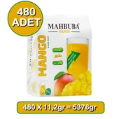 Mahbuba Mango Aromalı Soğuk Toz İçecek 480x11.2gr - 1