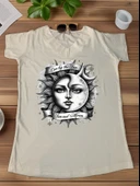 Sun and Moon Kadın Tişörtü   Güneşin Gücü ve Ayın Gizemiyle Buluşan Tasarım - 1