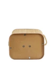 Busstier Katlanabilir Bambu Çamaşır Sepeti, Kapaklı, İç Astar, Taşıma Kulplu, 66 Litre - 6