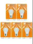 (5 Adet) Osaka 7W (50W) Beyaz Işık E27 Duylu (Kalın Duy) Led Ampul - 1