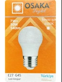 (2 Adet) Osaka 7W (50W) Beyaz Işık E27 Duylu (Kalın Duy) Led Ampul thumbnail 2