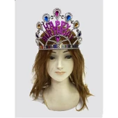 Periboia Gümüş Renk Happy Birthday Yazılı Doğum Günü Tacı - 2