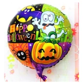 Periboia Halloween Örümcekli Kabaklı Folyo Balon 18 inç - 1
