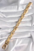 316L Çelik Gold Renk Unisex Bileklik - TJ-BB6497 thumbnail 2