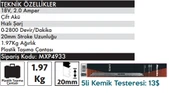MAX EXTRA MXP4933 - Akülü Tilki Kuyruğu Kemik Kurban Testeresi 18 Volt 2 Amper - 2